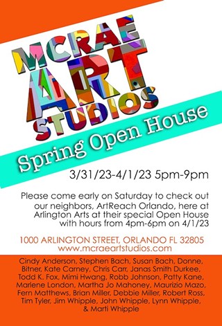 McRae Art Studios Spring Open House