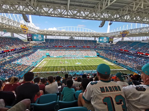 Miami Dolphins fans enjoy game at Hard Rock Stadium with new procedures