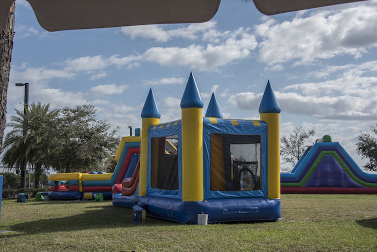 Kids 6 and under are FREE! Ages 6-12, tickets are only $6. There will be plenty of bounce houses, inflatable games, giveaways, music and vendors to keep the kids entertained all day!