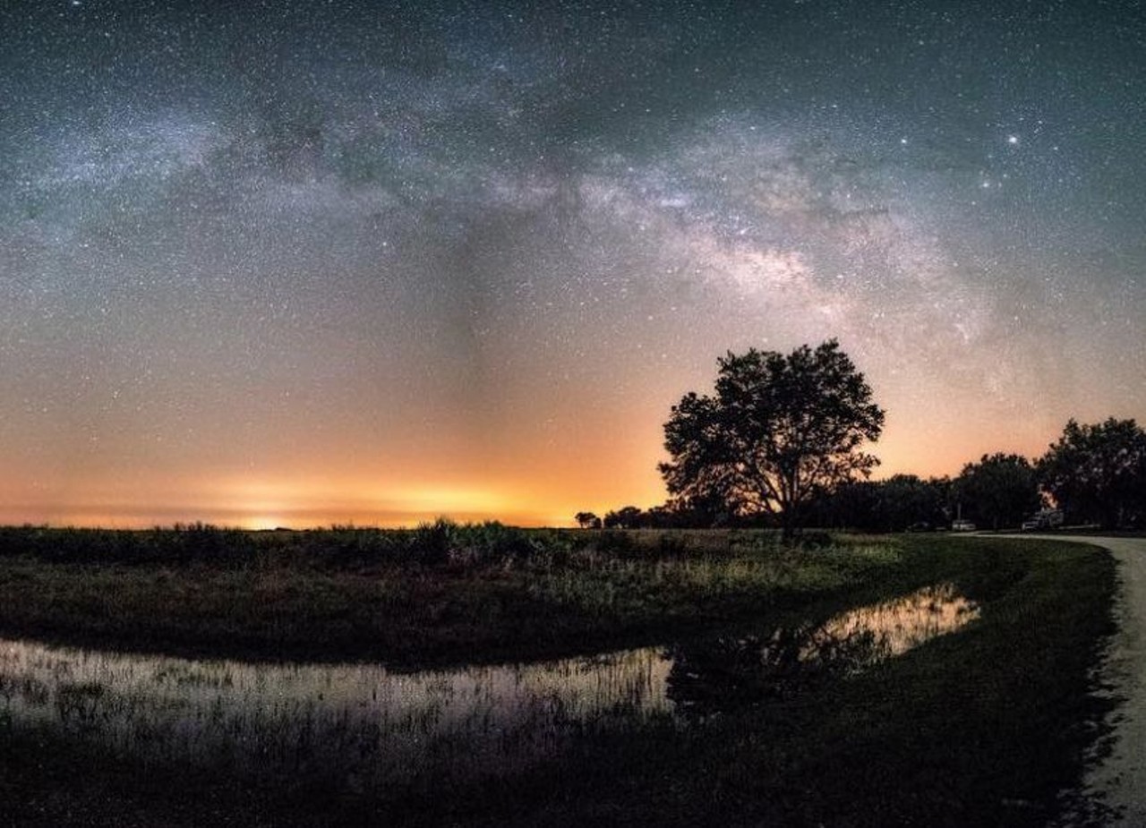 Kissimmee Prairie Preserve State Park 
33104 Northwest 192 Ave, Okeechobee, FL, 863-462-5360, Kissimmee Prairie Preserve State Park  
Estimated driving distance from Orlando: 1 hour 51 minutes
Kissimmee Prairie Preserve was recognized as Florida&#146;s first Dark Sky Park by the International Dark Sky Association, this mean that this park may be one of the very best places for celestial views. During the day though there are extensive trails for hikers, bikers and even horses. Making a reservation at least a day prior is advised.  
Photo via fl.statesparks/ Instagram