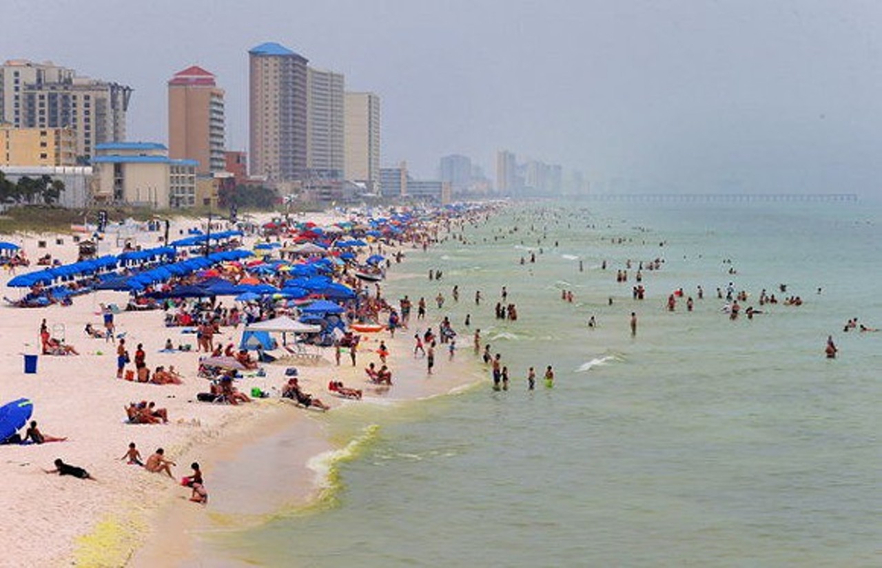 You could go swimming at the beach and die of flesh-eating bacteria. 
Photo via Orlando Weekly
