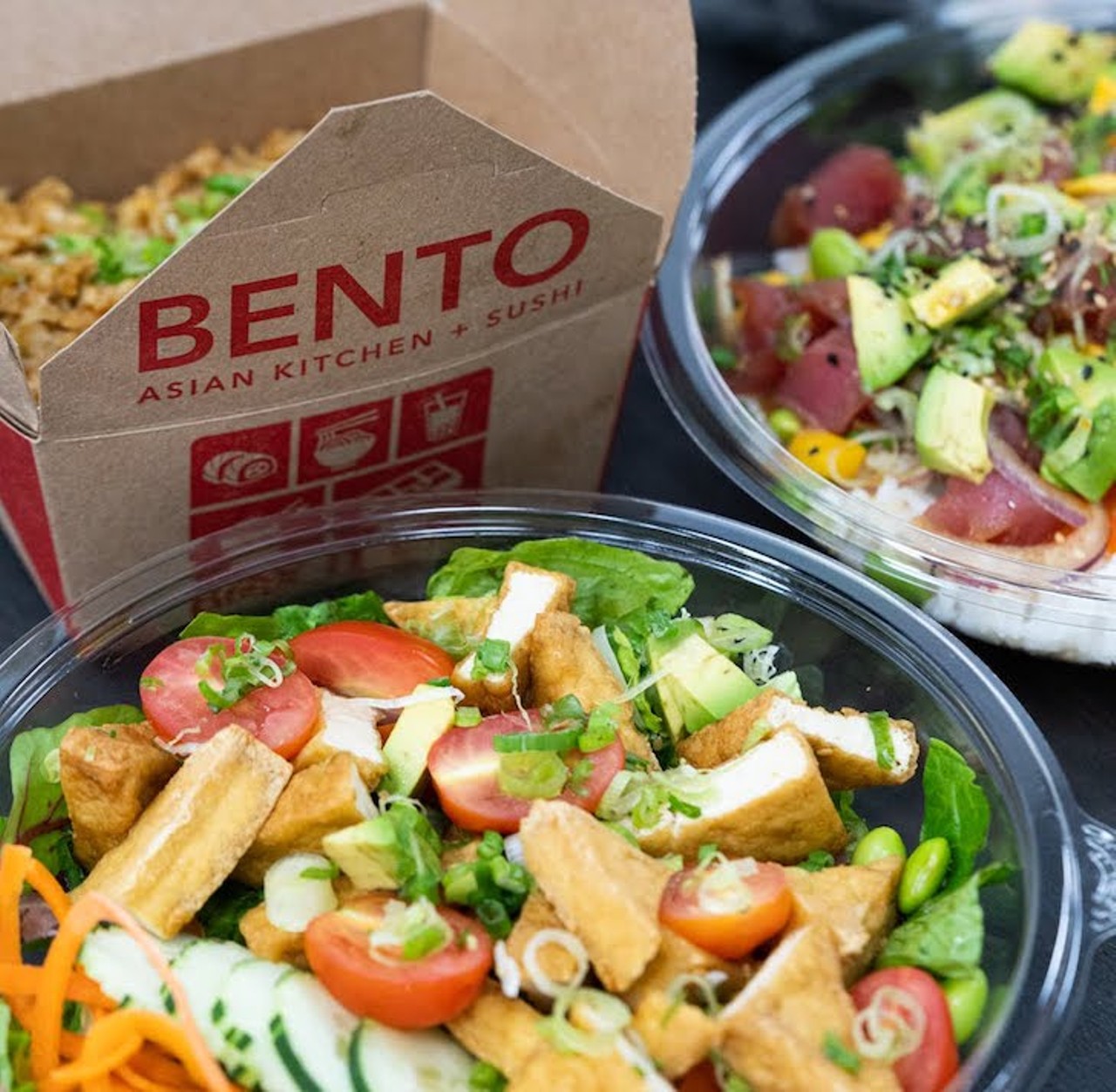 Bento Asian Kitchen + Sushi
Locations: 3 Orlando, Gainesville, Jacksonville, Tallahassee, St. Petersburg, Davie
This Florida-based Pan-Asian chain offers everything from sushi to pad Thai to Vietnamese pork chop. Enjoy rice bowls, noodle bowls and bento boxes that are big enough to last for several meals and tasty enough that you&#146;ll want to eat it for several meals in a row.
Photo via BENTO asian kitchen + sushi/Facebook