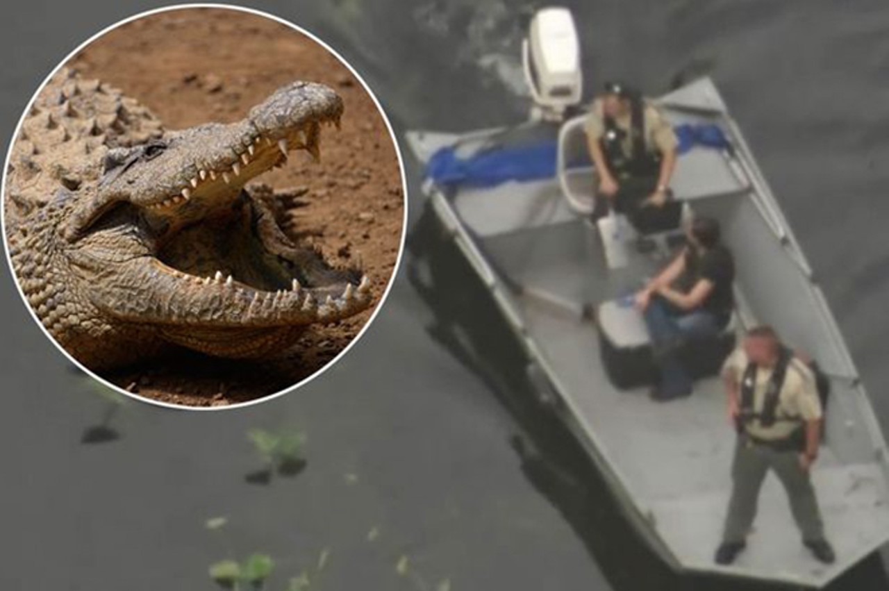 You could go swimming in the Wekiva River and a gator could rip off your arm.
Photo via Mirror Online