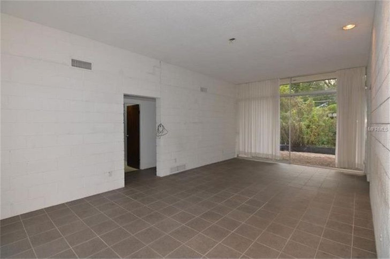 This Cold War-era home for sale in Maitland has exposed-block walls and a bomb shelter