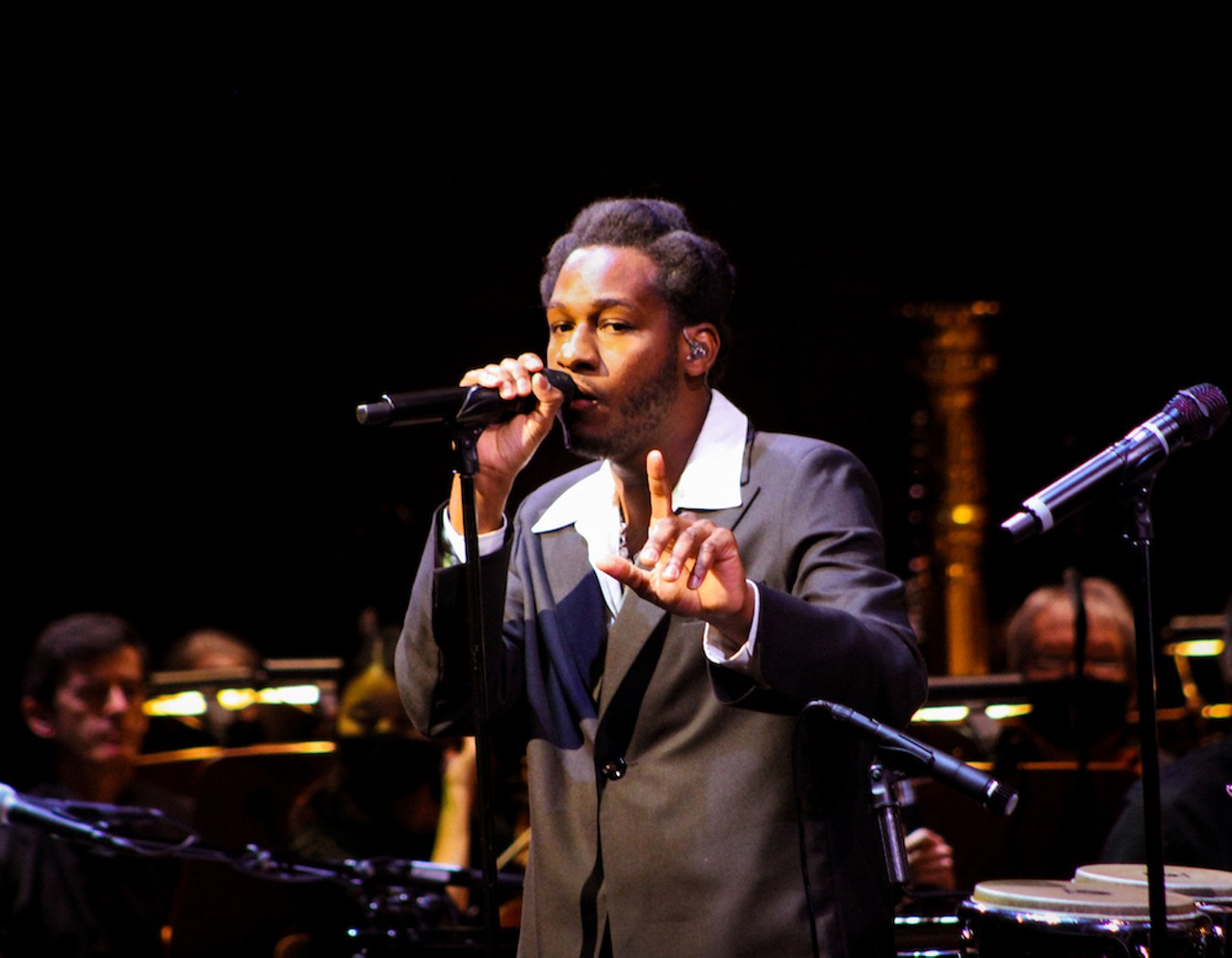 Leon Bridges holds court at Orlando's Steinmetz Hall with the Royal Philharmonic Orchestra
