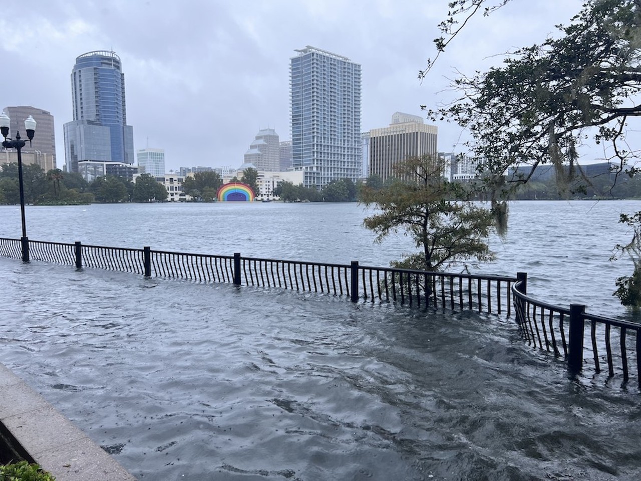 Photos show extent of Lake Eola flooding Orlando Orlando Weekly