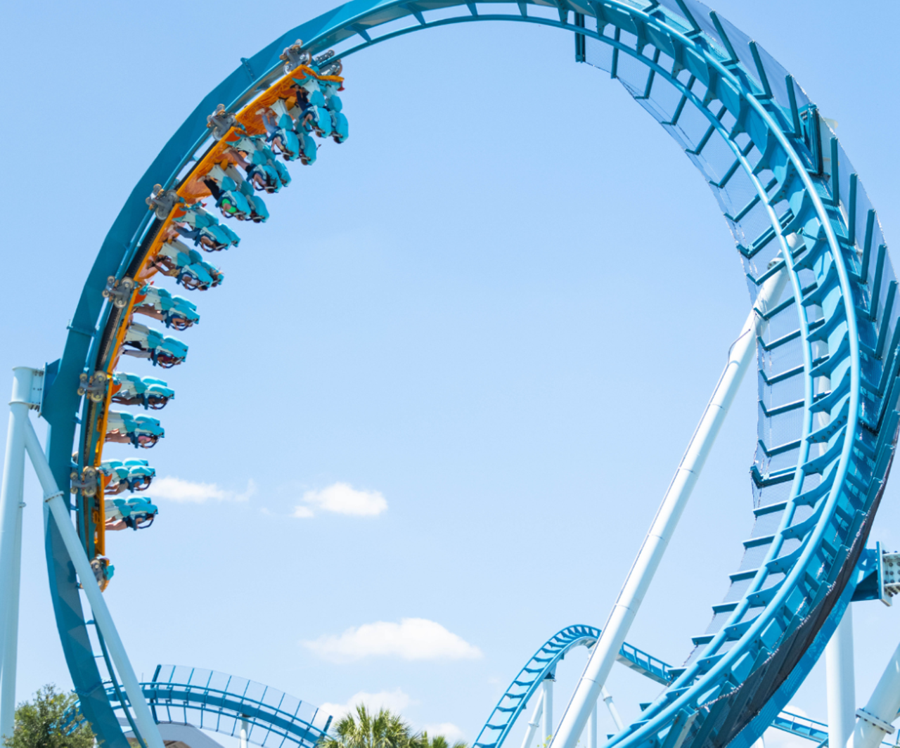 Catch a wave with SeaWorld’s new Pipeline: The Surf Coaster Ride
The park's first and only standing roller coaster opens May 27, to the delight of parkgoers and thrill seekers alike. Be one of the first to catch a wave on this gnarly new attraction.