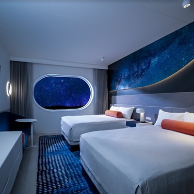 Guest room at Universal Stella Nova Resort