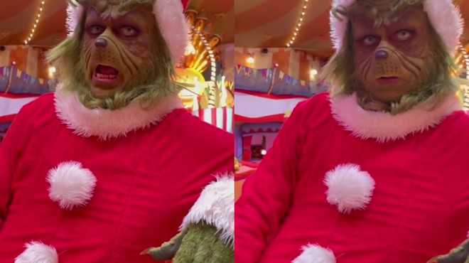 Universal's 'Hot' Grinch goes viral on TikTok after complimenting theme park blogger