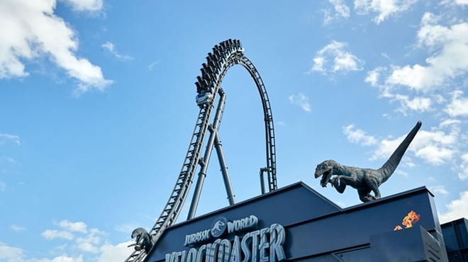 Entrance of the Velocicoaster at Islands of Adventure