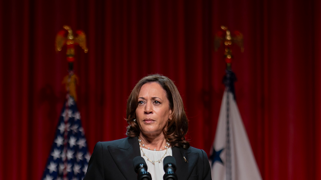 Vice President Kamala Harris sets some things straight in Orlando today