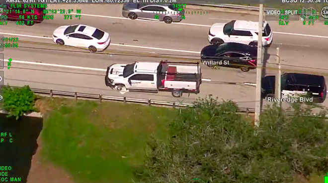 Watch suspect lead police on chase across Brevard County in stolen truck