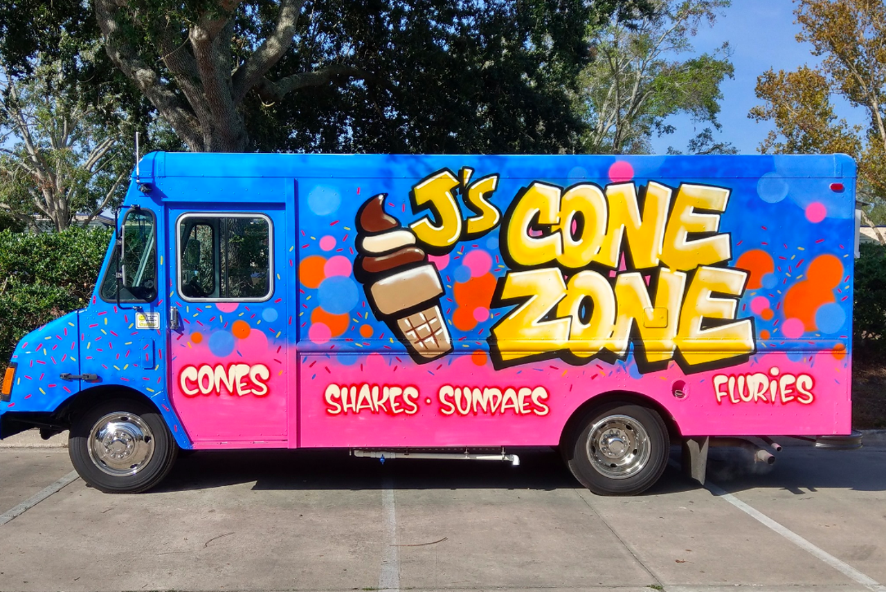 J’s Cone Zone
The ice cream truck may be a classic, but J’s Cone Zone definitely brings more style to the game. They're available to cater parties and events in the Orlando area, or you can track down the truck and go snow-cone crazy.
