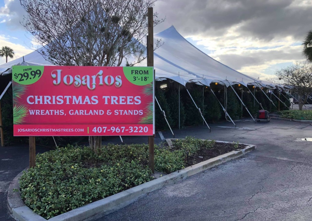 Josario's Christmas Trees
300 E. Michigan St., Orlando
Dates open: Nov. 17 until trees run out
Trees and wreaths at this Christmas tree station start at $29.99.