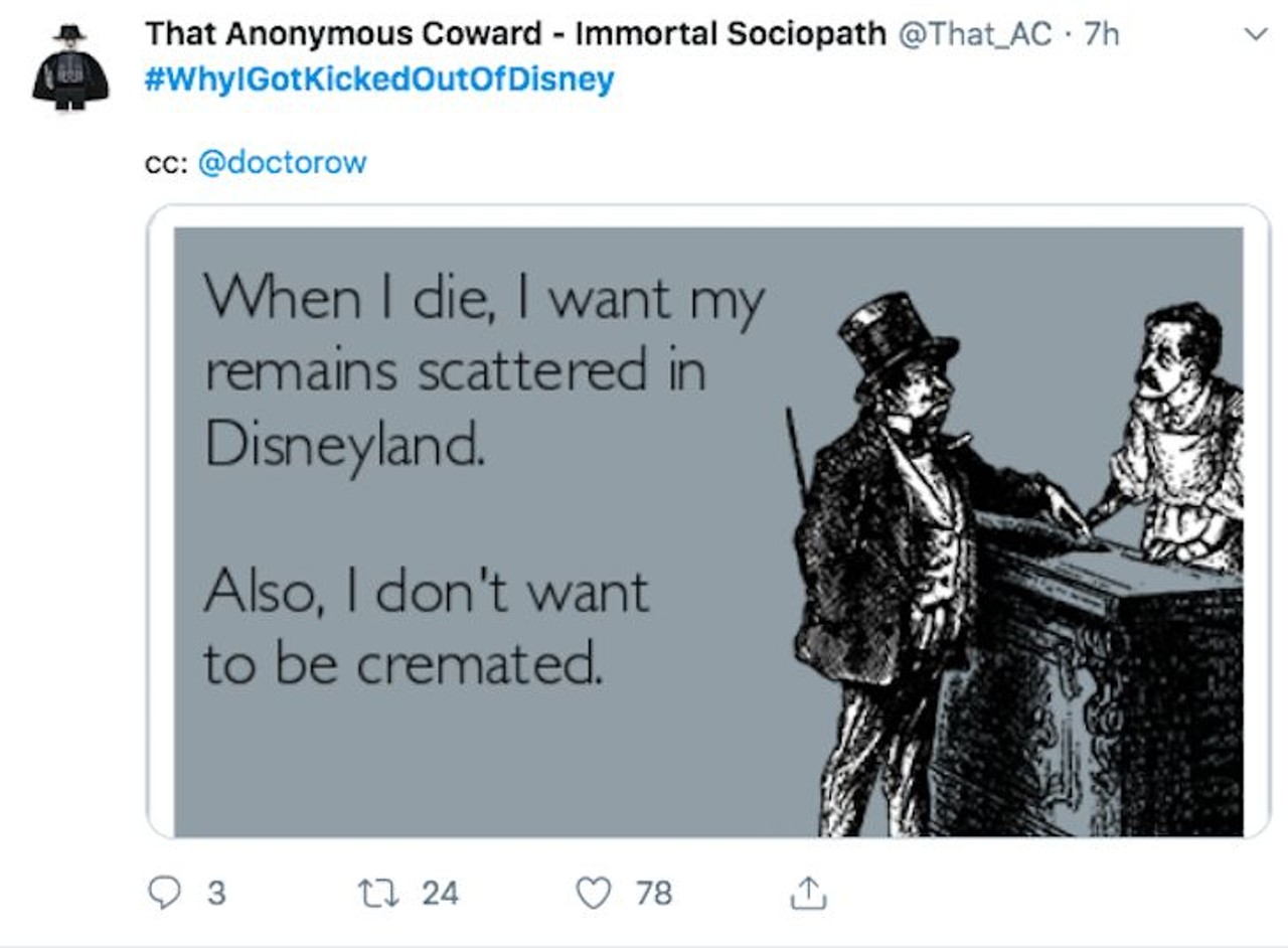 'Why I Got Kicked Out Of Disney' gets weird and wild on Twitter