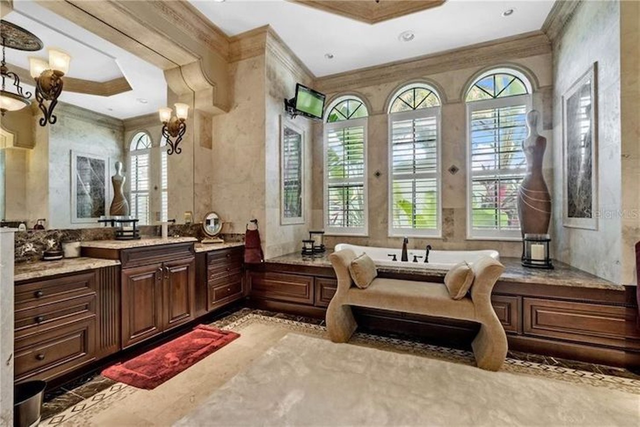 You could be 'da king' of DeBary, in this massive Mediterranean mansion